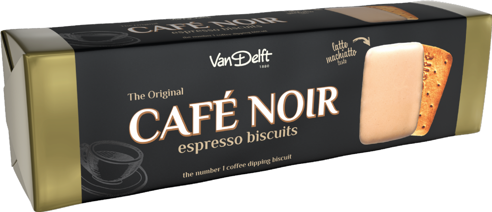 VAN DELFT Café Noir Latte Macchiato Biscuits 200g