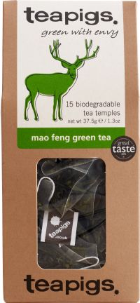 TEAPIGS 15 Mao Feng Green Tea Tea Temples 37.5g
