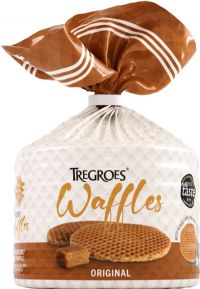 TREGROES WAFFLES 8 Caramel Waffles 200g