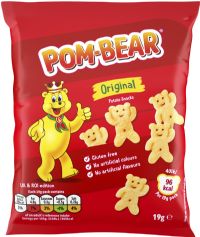 POM-BEAR Teddy Shaped Potato Snacks - Original 19g
