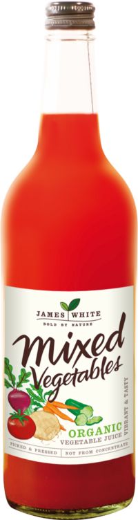 JAMES WHITE Organic Mixed Vegetable Juice 75cl