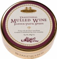 SIMPKINS Traditional Mulled Wine Flavour Travel Sweets Tin 200g