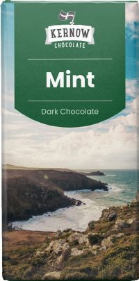 KERNOW CHOCOLATE Mint Dark Chocolate Bar 100g
