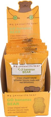 ARTISAN BISCUITS My Favourite Bear Banana Bear Biscuits - Twin Pack 25g