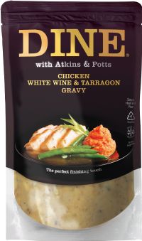 ATKINS & POTTS Chicken, White Wine & Tarragon Gravy 350g
