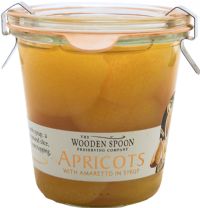 THE WOODEN SPOON PRESERVING COMPANY Apricots with Amaretto - Weck Jar 290g