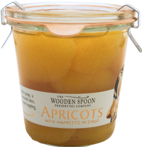THE WOODEN SPOON PRESERVING COMPANY Apricots with Amaretto - Weck Jar 290g