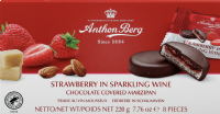 ANTHON BERG Strawberry in Sparkling Wine Marzipan Chocolates 220g