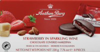 ANTHON BERG Strawberry in Sparkling Wine Marzipan Chocolates 220g