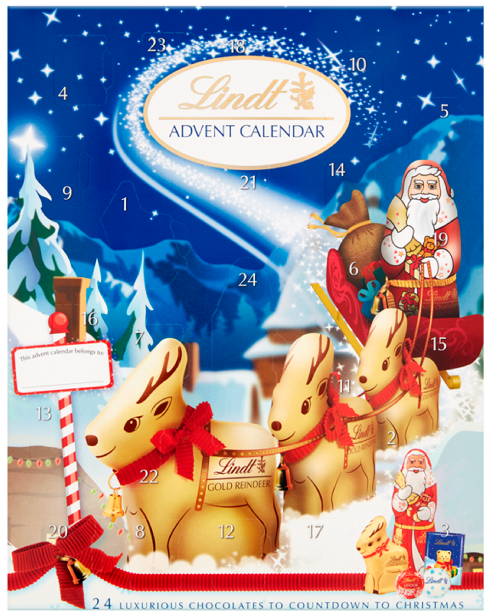 Holleys Fine Foods LINDT Advent Calendar 160g