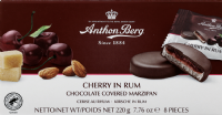 ANTHON BERG Cherry in Rum Marzipan Chocolates 220g