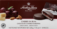 ANTHON BERG Cherry in Rum Marzipan Chocolates 220g