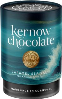 KERNOW CHOCOLATE Caramel Sea Salt Milk Chocolate Easter Egg 180g