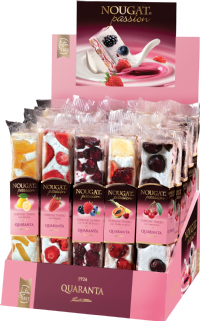 QUARANTA Soft Nougat Crème Bars - Summer Fruits Selection 100g