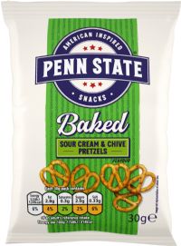 PENN STATE Sour Cream & Chive Pretzels 30g