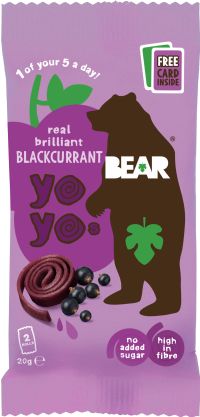 BEAR Yoyos Pure Fruit - Blackcurrant 20g
