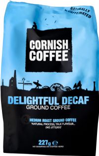 CORNISH TEA & COFFEE CO. Cornish Coffee - Delightful Decaf Ground Coffee 227g