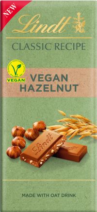 LINDT Classic Recipe Bar - Vegan Hazelnut 100g