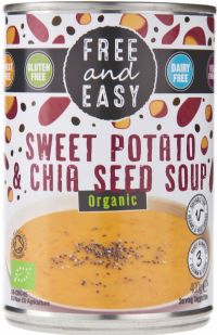 FREE AND EASY Organic Sweet Potato & Chia Seed Soup 400g