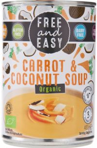 FREE AND EASY Organic Carrot & Coconut Soup 400g