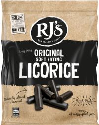 RJ'S LICORICE Original Soft Eating Licorice - Bag 300g