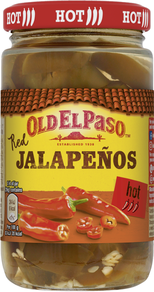 Holleys Fine Foods Old El Paso Sliced Green Jalapenos 215g