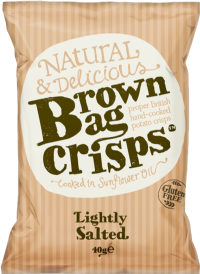 BROWN BAG CRISPS Lightly Salted 40g