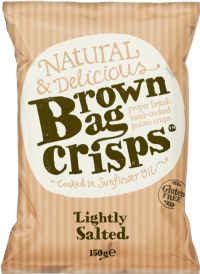 BROWN BAG CRISPS Lightly Salted 150g