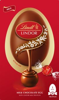 LINDT Lindor Milk Chocolate Egg with Milk Truffles 260g