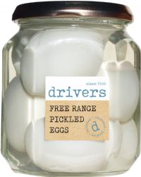 DRIVERS Free Range Pickled Eggs in Distilled Malt Vinegar 550g