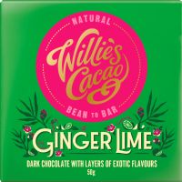 WILLIE'S CACAO Ginger Lime - Dark Chocolate 50g