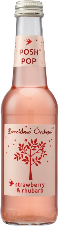 BRECKLAND ORCHARD Posh Pop - Strawberry & Rhubarb 275ml