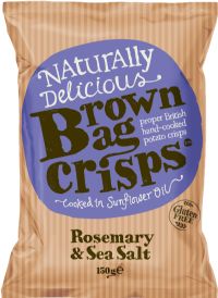 BROWN BAG CRISPS Rosemary & Sea Salt 150g