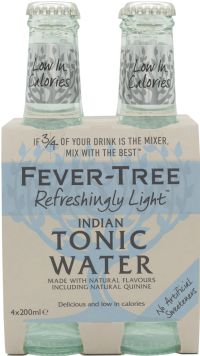 FEVER-TREE Refreshingly Light Tonic Water (4x200ml)