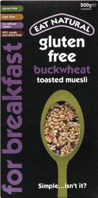 EAT NATURAL Gluten Free Toasted Muesli - Buckwheat 500g