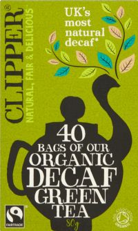 CLIPPER 40 Organic Decaf Green Tea Teabags 80g