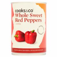 COOKS & CO. Whole Sweet Red Peppers 390g