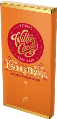 WILLIE'S CACAO Luscious Orange - Dark Chocolate 26g