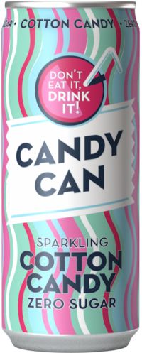 CANDY CAN Sparkling Cotton Candy Drink 330ml