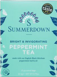 SUMMERDOWN Peppermint Tea - 15 Pyramid Bags 22.5g