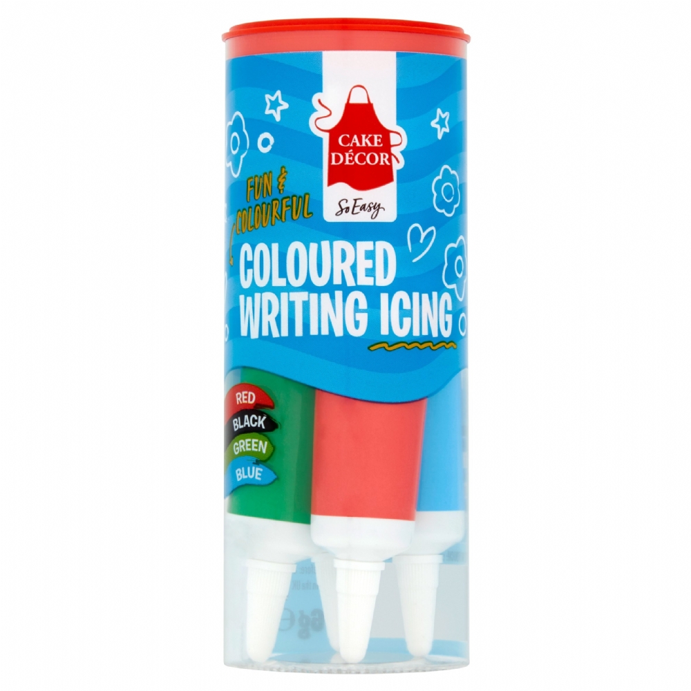 Holleys Fine Foods | CAKE DECOR Coloured Writing Icing - Brights 76g