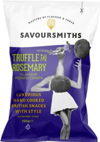 SAVOURSMITHS Truffle & Rosemary Potato Crisps 150g
