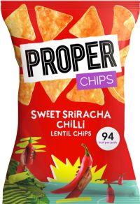 PROPER Chips - Sweet Sriracha Chilli Lentil Chips 20g