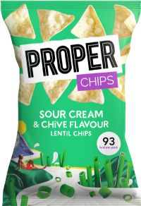 PROPER Chips - Sour Cream & Chive Lentil Chips 20g