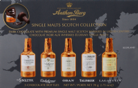 ANTHON BERG Chocolate Single Malts Scotch Collection Bottles - 5 Pack 78g