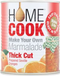 HOME COOK Make Your Own Marmalade - Thick Cut Prepared Seville Oranges 850g