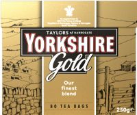 TAYLORS OF HARROGATE Yorkshire Gold - 80 Teabags 250g
