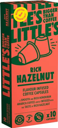 LITTLE'S Rich Hazelnut Flavour Nespresso Compatible Coffee Capsules (10x5.2g)
