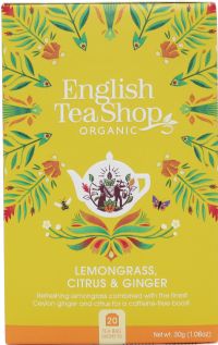 ENGLISH TEA SHOP 20 Lemongrass, Citrus & Ginger Sachets 30g