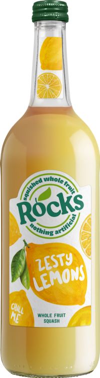 ROCKS Fruit Squash - Zesty Lemons 740ml